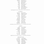 Cast sheet