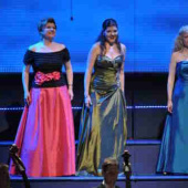 Das Rheingold London 2013 (Aga Mikolaj, Anna Lapkovskaja and Maria Gortsevskaya as the Rhinemaidens)